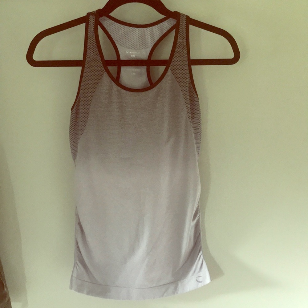 Gray workout top